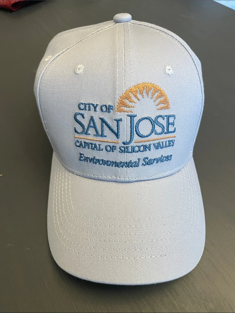Adult Light Blue Baseball Cap - city of San Jose Environmental Services